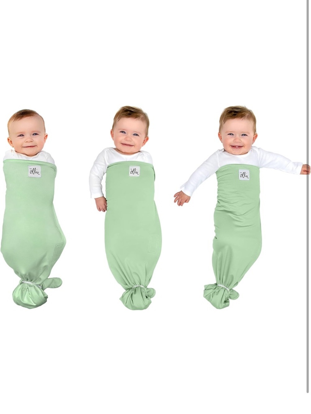 Ollie Swaddle Escape-Proof Baby newborn sack Startle Reflex Arms-In Arms-Out